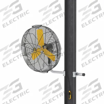 BIG ASS FANS Mounted Fan: 30 1/2 in Blade Dia, 100 to 120V AC, 1/3 hp Motor HP, Wall Mount - Standard Industrial Wall-Mount Fans