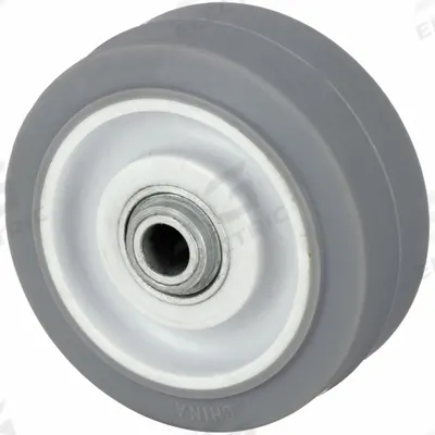 APPROVED VENDOR Caster Wheel: 3 1/2 in Wheel Dia., 1 1/4 in Wheel Wd, Rubber - Nonmarking Rubber Tread on Plastic Core Wheels