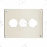 LEGRAND Wall Plate: Single Circular Opening, 3 Gang, Ivory, Jumbo Size (MPN WSP03N912IVYPS). Key specifications — Brand: LEGRAND; Material: Steel; Includes: Allen Head Screws.