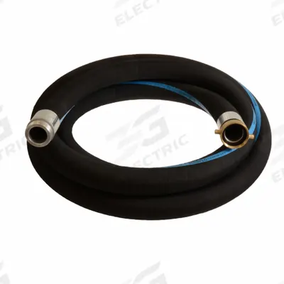 CONTINENTAL Suction and Discharge Hose: 1 1/2 in Hose Inside Dia., 150 psi, Black, 100 ft Hose Lg - EPDM Water Suction & Discharge Hose Assemblies with EPDM Cover with Spiral-Plied Synthetic Fabric & Wire Helix Reinforcement