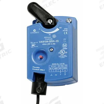JOHNSON CONTROLS Electric Ball Valve Actuator: Electric Ball Valve Actuator, VG1000, 24V AC - Ball Valve Actuators