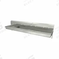 SANI-LAV Wash Station: 4 Stations, 5 in Bowl Dp, 85 in Bowl Lg, 16 1/2 in Bowl Wd, 4 Faucet Holes (MPN 5A58). Key specifications — Includes Side Splash: Side Splash Not Included; Brand: SANI-LAV.