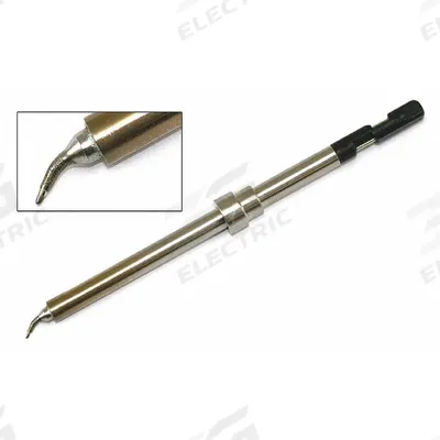 HAKKO Soldering Tip: T30 Series, Bent Conical, 0.4 mm W - T30 Series Soldering Tips