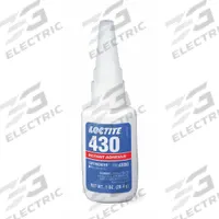 LOCTITE Instant Adhesive: 430, Plastics, 1 fl oz, Bottle, Clear, Thin Liquid, 50 g/L and Under (MPN 233978). Key specifications — Series: 430; Standards: 29 CFR 1910.1200; Primary Applications: Plastics; Materials Bonded: Plastic; Brand: LOCTITE; Secondary Compatible Materials: Metals.