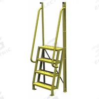 TRI-ARC Configurable Platform Ladder: 7.7 ft Overall Ht, 30 in Overall Wd, 20 in Overall Dp, Steel (MPN UCL7504246). Key specifications — Material: Steel; Color: Yellow; Brand: TRI-ARC.