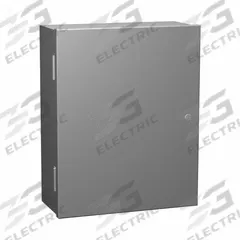 HAMMOND Enclosure: Steel, 42 in x 30 in x 12 in, NEMA 1, Solid Cover, Hinged, Painted (MPN N1A423012). Key specifications — Brand: HAMMOND; Closure Method: 1/4-Turn Latch; Knockouts: Not Included.