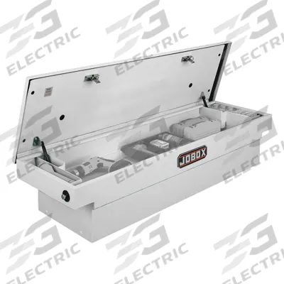 CRESCENT JOBOX Crossover Truck Box: Crossover Truck Box, Single Lid Lid, 71 in Overall Wd - Single-Lid Crossover Boxes