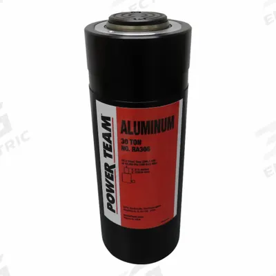 POWER TEAM Standard Hydraulic Rams: Single Acting, 30 ton Nominal Capacity - Lightweight Rams