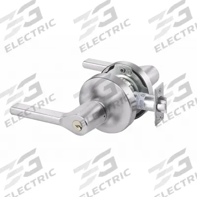 ASSA ABLOY ACCENTRA Cylindrical Lockset: Office Lever Locksets, Chrome