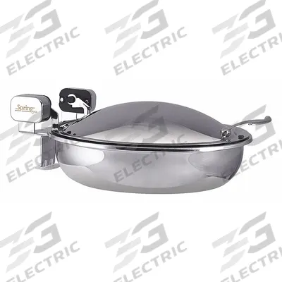 SPRING USA Sauteuse Buffet Server: 15 3/8 in Overall Lg, 15 1/4 in Overall Dia - Buffet Servers