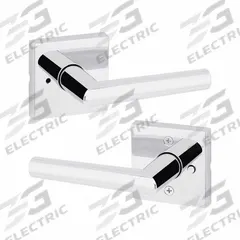 KWIKSET Door Lever Lockset: Privacy Lever Locksets, Chrome, ADA Compliant (MPN 730MIL-SQT-26-6AL-RCS). Key specifications — Ligature Resistance: Not Ligature-Resistant; Brand: KWIKSET; Lockset Function ANSI Code: F76; Visual Indicator Message: No Message; Lockset Style: Rose; ADA Compliant: Yes; Finish: Bright Chromium-Plated : Zinc.