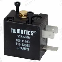 AVENTICS Solenoid Coil: For Series L1, 24V AC, 237-568. Key specifications — attr1077390: 237-568; attr1077459: Solenoid Coil; attr1077475: 24V AC.