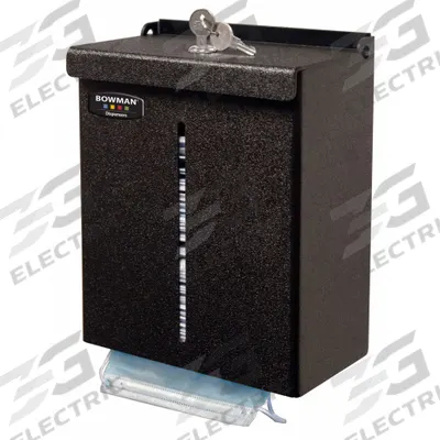 BOWMAN DISPENSERS Respiratory Equipment Dispenser: ABS Plastic, Black - Disposable Mask Dispensers