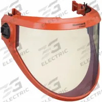 HONEYWELL SALISBURY Face Shield Assembly: 10.8 cal/sq cm ATPV (MPN AS1000-SPL). Key specifications — attr14011: HONEYWELL SALISBURY; attr51382: Hard Hat Face Shield; attr51390: Anti Fog; attr51393: NFPA 70E PPE Category 2; attr51398: Polycarbonate.