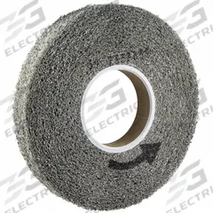 NORTON Convolute Wheel: 8 in Dia x 1 in W, 3 in Arbor, Silicon Carbide, Medium, Soft (4), Soft (MPN 66261058518). Key specifications — Series: Bear-Tex Clean & Finish; Brand: NORTON.