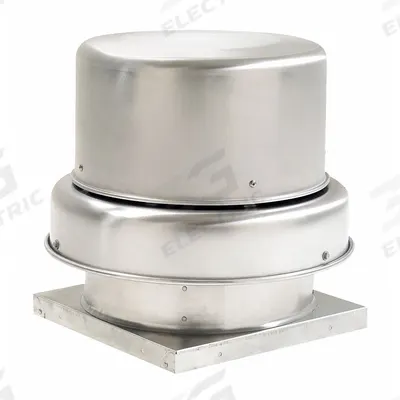 Dayton Centrifugal Downblast Roof Exhaust Fan: Direct Drive, Includes Drive Pack - Clean Air Direct-Drive Fans