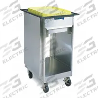 LAKESIDE Tray Dispenser Cart: 150 Trays, 36 1/8 in Overall Ht, 19 7/8 in Overall Lg, NSF Certified (MPN 999). Key specifications — Manufacturer Part Number: 999; NSF Certified: Yes; Caster Type: (1) Swivel; Enclosed/Open/Partially Enclosed: Enclosed; For Use With: 14 in x 18 in Trays; Material: Stainless Steel; Color: Silver; Product Type: Tray Dispenser Cart.