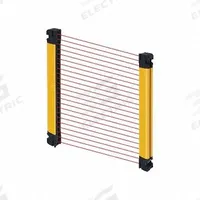 OMRON Safety Light Curtain: 24V DC, 199 Beams, 10 mm Spacing, 1,200 mm Protected Ht, M12 (MPN F3SG4SRA120014). Key specifications — Auxiliary Contact Rating: 100 mA @ 24V DC; Type of Light: 870 nm IR LED; DC Voltage Rating: 24V DC; Brand: OMRON; Receiver Electrical Connection: M12; Transmitter Electrical Connection: M12; AC Voltage Rating: Not Rated; Safety Output Ratings: 300 mA @ 24V DC.
