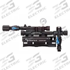 PENTAIR/EVERPURE Water Filter Head: 3/4 in, MNPT, 8 1/2 in Overall Ht, 5 1/2 in Overall Wd (MPN EV927222-75). Key specifications — Connection Type: MNPT.