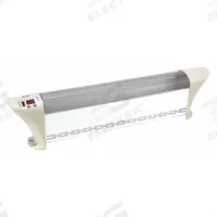 DAYTON Electric Baseboard Heater: 1500W, Overheat Protection/Programmable, Gray/White (MPN 1EVG2). Key specifications — Wattage Output: 1500W; Housing Color: Gray; Heating Capacity: 5118 BtuH; Voltage - Plug Type: 120V AC, 1-15P; Overall Dimensions - L x H x D: 38-7/8 in x 9-1/16 in x 5-1/16 in; Safety Tip-Over Switch Included: No; Brand: DAYTON.