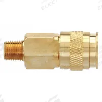 SPEEDAIRE Quick Connect Hose Coupling: 1/4 in Body Size, 1/4 in Hose Fitting Size, Push-to-Connect (MPN 30E731). Key specifications — Thread Size: 1/4" -18; Coupling Locking Type: Push-to-Connect; Brand: SPEEDAIRE.