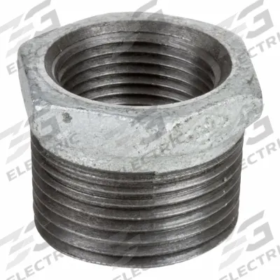 USA INDUSTRIALS Metal Pipe Straight: Straight, 150 psi, 3/4 in x 1/8 in - Low-Pressure Threaded Pipe Fittings with Thread Sealant
