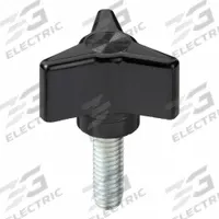 DAVIES Hand Knob: 3 Point, Thermoset, 5/16"-18 Thread, 1.5 in Dia, Black (MPN 3035DP). Key specifications — Brand: DAVIES.