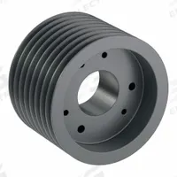 APPROVED VENDOR V-Belt Pulley: 5V850, 8 Groove, 8.5 in OD, Bushed Bore, E, For 5V/5VX Belt Section (MPN 85V850E). Key specifications — Pulley Industry Number: 5V850; Pitch Diameter: 8.5 in (5V); For Belt Section (broad, with similar types): 5V or 5VX.