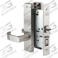PDQ Door Lockset: Storeroom Lever Locksets, Stainless Steel, ADA Compliant (MPN MR115BJEJ630RHCLDSCC). Key specifications — Ligature Resistance: Not Ligature-Resistant; Brand: PDQ; Lockset Function ANSI Code: F07; Visual Indicator Message: No Message; Lockset Style: Boston; ADA Compliant: Yes; Finish: Satin Stainless Steel : Stainless Steel.
