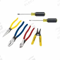 KLEIN TOOLS Maintenance Tool Kit: 6 Total Pcs, Drivers and Bits/Electrical and Telecom Tools/Pliers (MPN 92906). Key specifications — attr646319: Sockets Not Included; attr548984: (1) Wire Stripper; attr548989: (1) Long-Nose Pliers; attr646318: SAE; attr548987: None; attr548988: None; attr548990: None; attr552361: None.