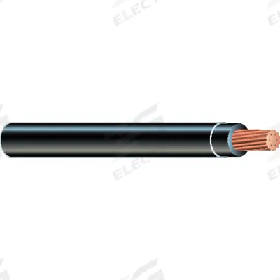 SOUTHWIRE Wire: Copper, 10 AWG, 1 Conductors, Stranded, Black, 25 ft Lg - Copper THHN/THWN Building Wires