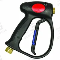 APPROVED VENDOR Pressure Washer Spray Gun: 4,500 psi, 8 gpm, 320°F Max Temp, 3/8 in Inlet Dia (MPN MV925-W). Key specifications — Material: Brass; Inlet Gender: Female.
