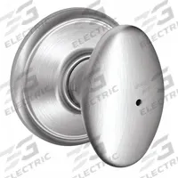 SCHLAGE Door Lockset: Privacy Knob Locksets, Chrome (MPN F40 SIE 626). Key specifications — Lockset Style: Siena.