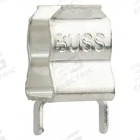BUSSMANN Fuse Clips: Panel Mounting, 1/4 in Compatible Fuse Dia, 30 A Max Current (MPN 1A1907-03-R). Key specifications — Brand: BUSSMANN.