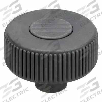 KIPP Hand Knob: Knurled, Plastic w/ SS Thread, M8 Thread, 14 mm Thread Lg, 50 mm Dia - Knurled Knobs with Threaded Hole