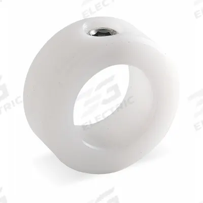 Dayton Shaft Collar: 1-Piece, Set Screw, 1 3/8 in Bore Dia, 2 1/8 in Collar Outside Dia - Plastic Shaft Collars