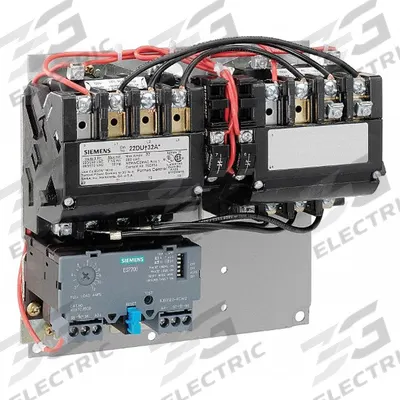Siemens Magnetic Motor Starter: Reversing, 3 Poles, NEMA Size 2, 45 A - Reversing Starters with Electronic Overloads