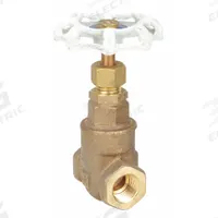 MILWAUKEE VALVE Gate Valve: 1/2 in, Bronze, Non-Rising, FNPT x FNPT, 300 psi CWP, Wheel, Solid Wedge (MPN UP105-1/2). Key specifications — Wedge Material: Bronze; Brand: MILWAUKEE VALVE; Bonnet Material: Bronze.