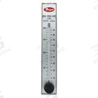 DWYER Flowmeter: Variable Area Flowmeter, Variable Area, Panel Mount, Vertical, Gallons/Liters, FNPT (MPN RMB-56-SSV). Key specifications — O-Ring Material: Neoprene; Includes Flow Rate Adjustment Knob: Yes; Mounting Orientation: Vertical; Unit Of Measure: Gallons; Brand: DWYER; Accuracy: 3%.