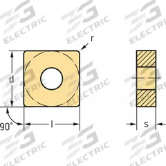 WALTER Square Turning Insert: SNMG643-MK5, SNMG190612-MK5 (MPN 6145866). Key specifications — attr257901: SNMG190612-MK5; attr257900: SNMG643-MK5.