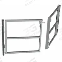 PORTA-KING Swing Gate: 42 in x 76 in, Unassembled, Gray, 42 in Gate Ht, Lockable (MPN PK-SWGATE-6). Key specifications — Brand: PORTA-KING; Assembled: Unassembled; Lockable: Yes.