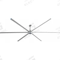 PATTERSON Ceiling Fan: 247,000 cfm Airflow, 20 ft Blade Dia, Variable Speeds, 230V AC, Three Phase (MPN V20B-230). Key specifications — Voltage: 230V AC; Light Kit: No; Series: V; Number of Speeds: Variable; Phase: Three; Current: 11/7.5 A; Brand: PATTERSON.