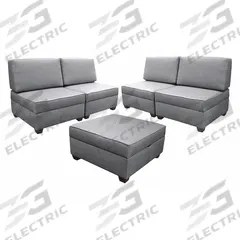 DUOBED Sectional Set: Gray, 150 in Overall Wd, 30 in Overall Dp, 36 in Overall Ht, Black (MPN IMFSEC30-AQ). Key specifications — Brand: DUOBED.
