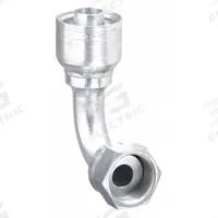 AEROQUIP Hydraulic Crimp Fitting: Steel x Steel, 90° Elbow, -12 For Hose Dash Size, ORS x Crimp (MPN 1AA8FRB6). Key specifications — Fitting Gender: Female x Genderless; Fitting Connection Type: ORS x Crimp; For Hose Dash Size: -12; Thread Size: 13/16"-16; Brand: AEROQUIP.