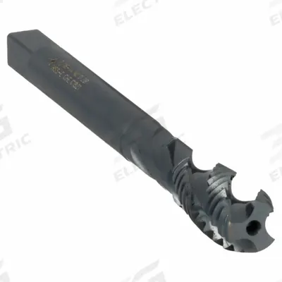 CLEVELAND Spiral Flute Tap: 7/16"-14 UNC, 2B, 3 Flute, Semi-Bottoming Chamfer - General Purpose Spiral-Flute Taps