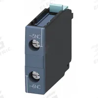 SIEMENS Auxiliary Switch: 1NC, Front Mount, Front-Mounted (MPN 3RH1921-1CD01). Key specifications — Frame Size: S0; Brand: SIEMENS; Compatible with Series: SIRIUS 3RT1 Contactors.