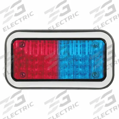 CODE 3 Perimeter Light: Emergency Vehicle Perimeter Light, Blue/Red, 6 W Watt - Emergency Vehicle Perimeter Lights