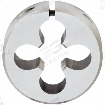 OSG Round Threading Die: 11/16"-11 UNS, 2 in OD, Solid, High Speed Steel (MPN 2711700) - Solid Round Threading Dies