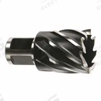 MILWAUKEE Annular Cutter: 15/16 in Cutter Dia, 1 in Max Cutting Dp, Black Oxide, High Speed Steel (MPN 49-59-0937). Key specifications — attr253884: No; attr253885: Black Oxide; attr253886: High Speed Steel; attr253887: Weldon Flat; attr253888: Fractional Inch; attr277149: MILWAUKEE.