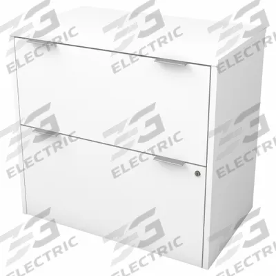 BESTAR Lateral File Cabinet: White, 30 1/8 in Overall Wd, 18 1/4 in Overall Dp - i3 Plus Series